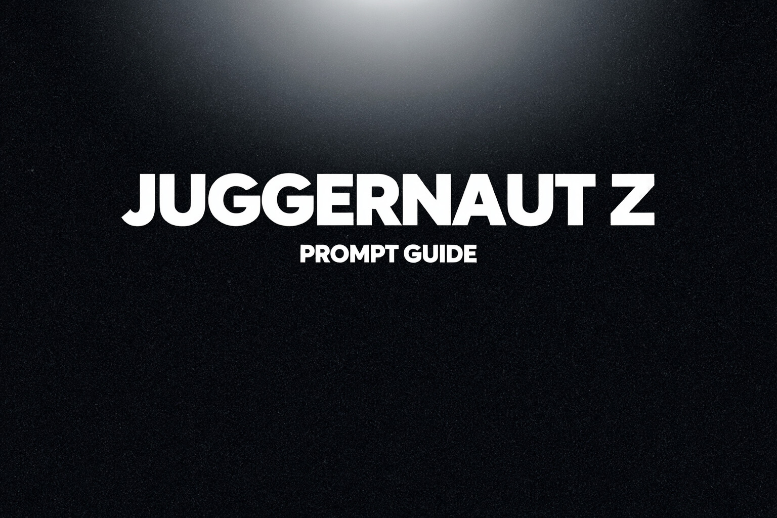 Brand poster example prompt result using the Juggernaut Z and Prompt Guide text layout