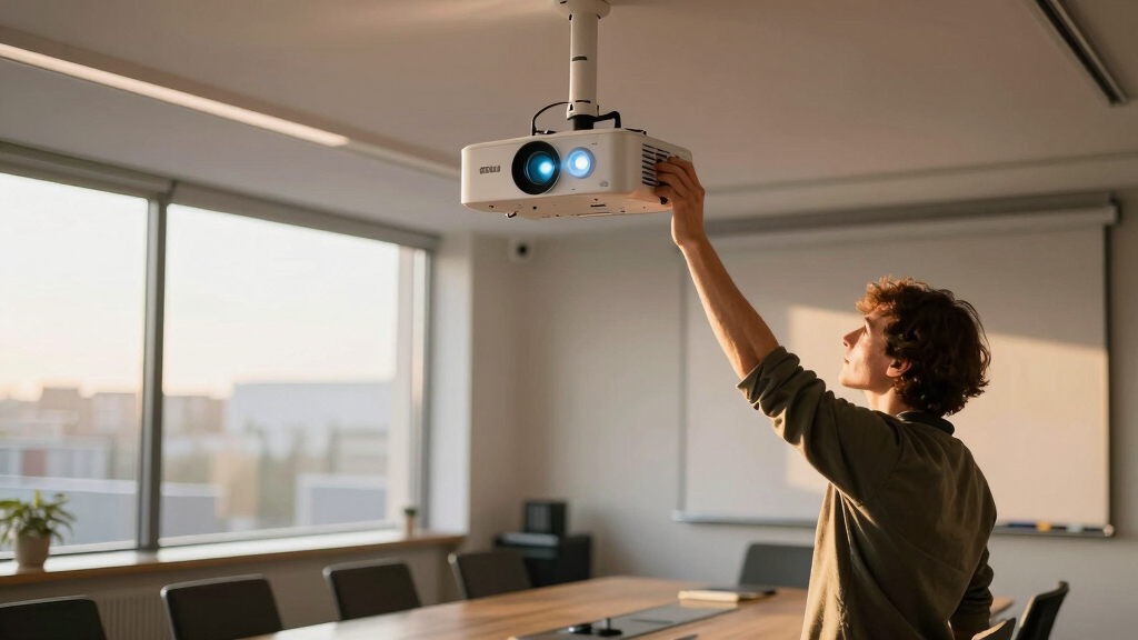 Laser projector for conference room