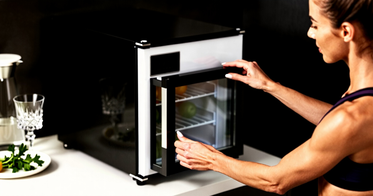 beverage refrigerator glass door