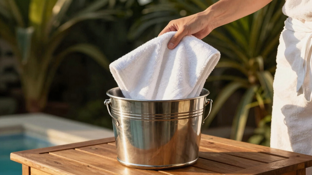 best towel warmer bucket for spa setup