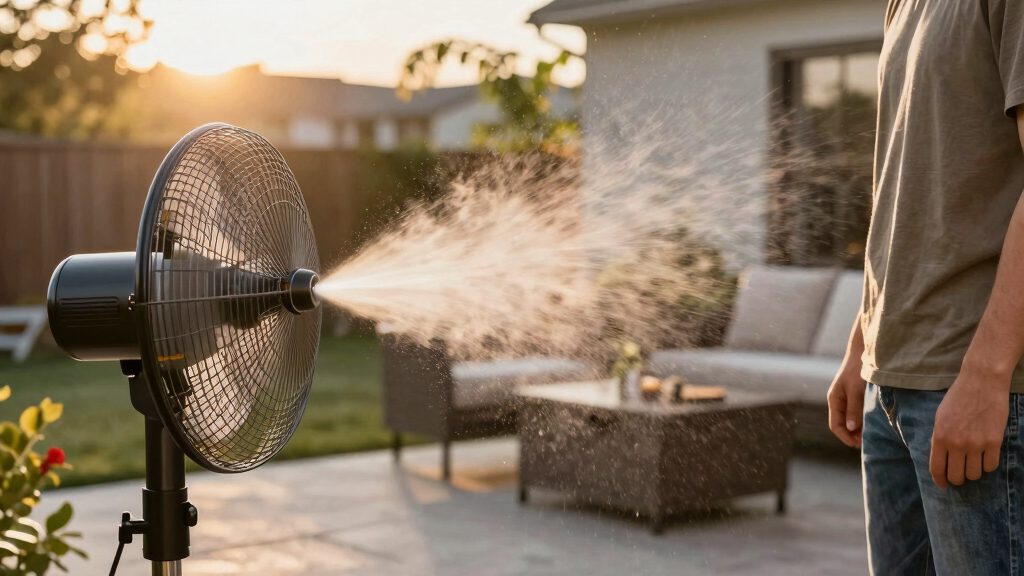 best patio misting fans for dry climates