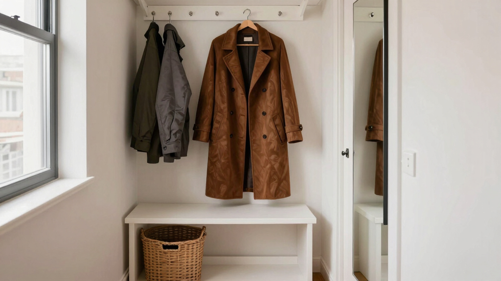 best coat storage benches for narrow foyers