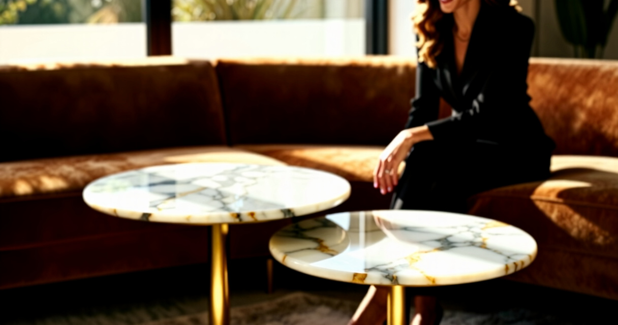 best marble top side tables