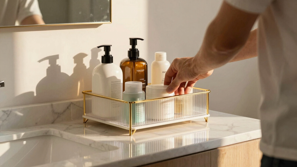 bathroom countertop organizer luxury