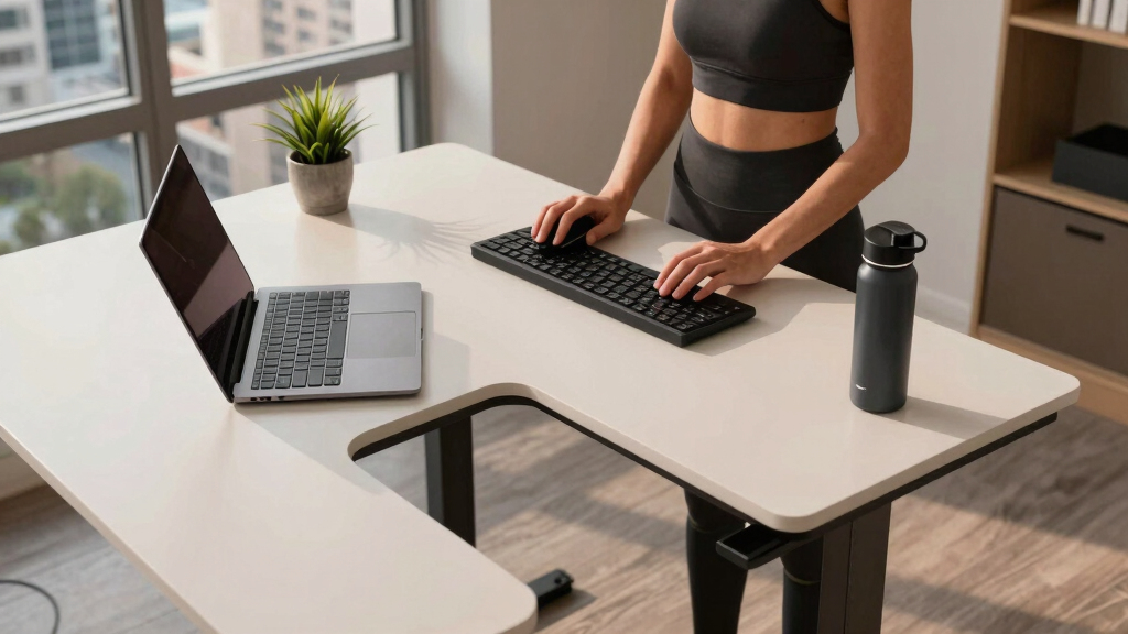 best L-shaped standing desks for new apartment offices