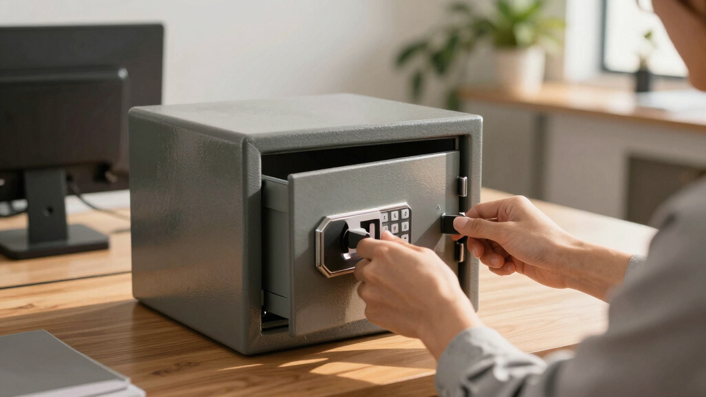 Drawer safe for shared workspace