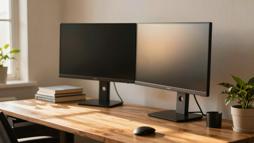 best standing desk for dual monitors