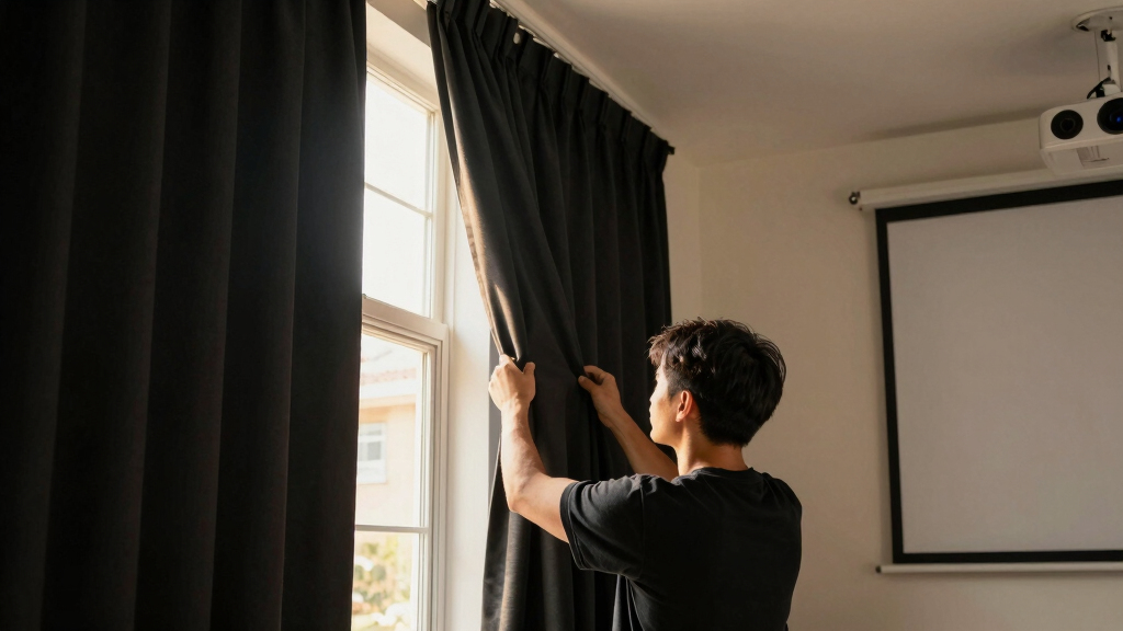best blackout curtains for projector room