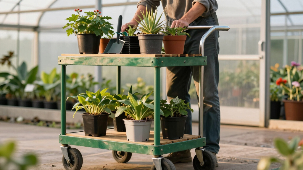 best rolling plant carts for greenhouse