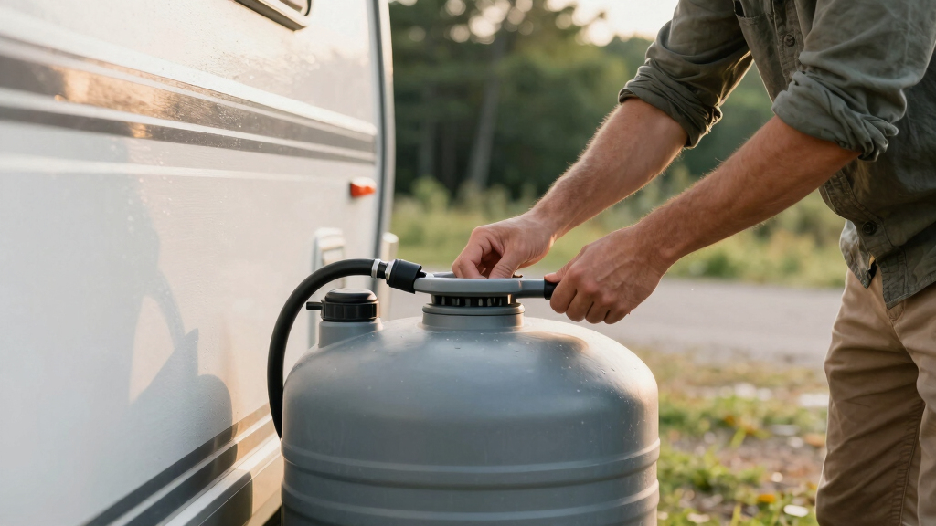 best portable grey water tank for RV