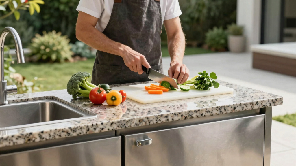 best outdoor kitchen prep table premium