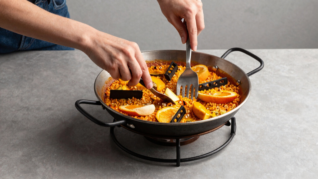 best paella pan set with burner and stand