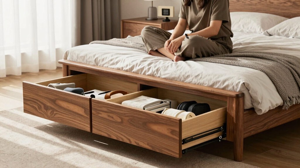best bed frames with headboard storage