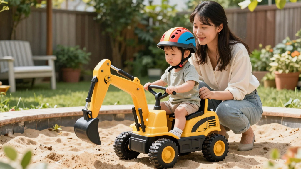 best electric ride on excavator for toddlers