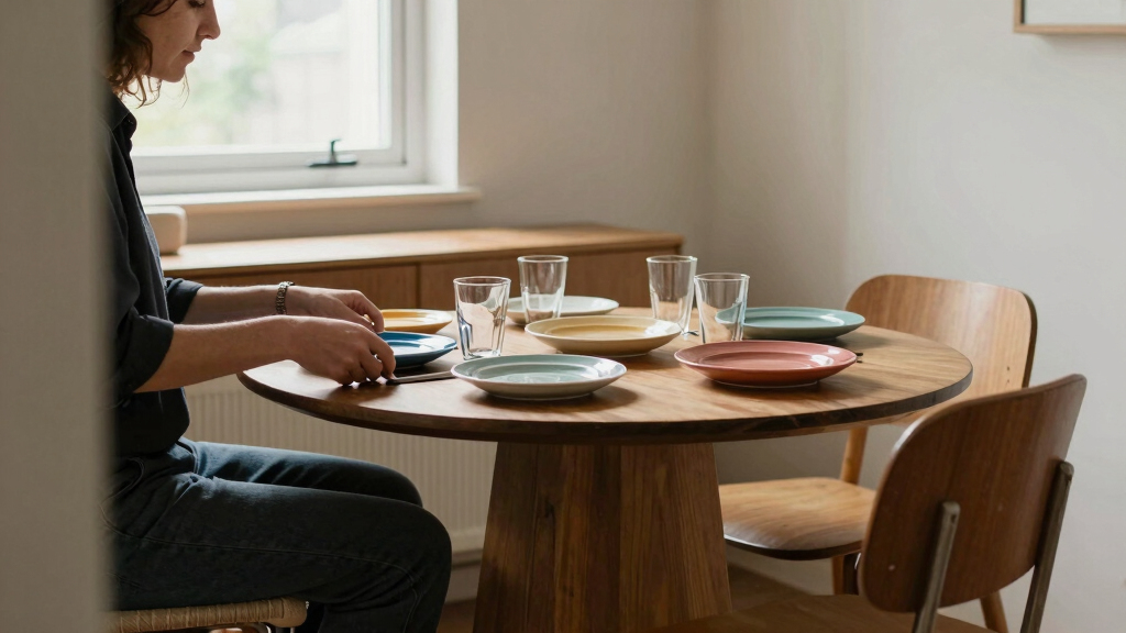 best round pedestal dining tables for small dining rooms