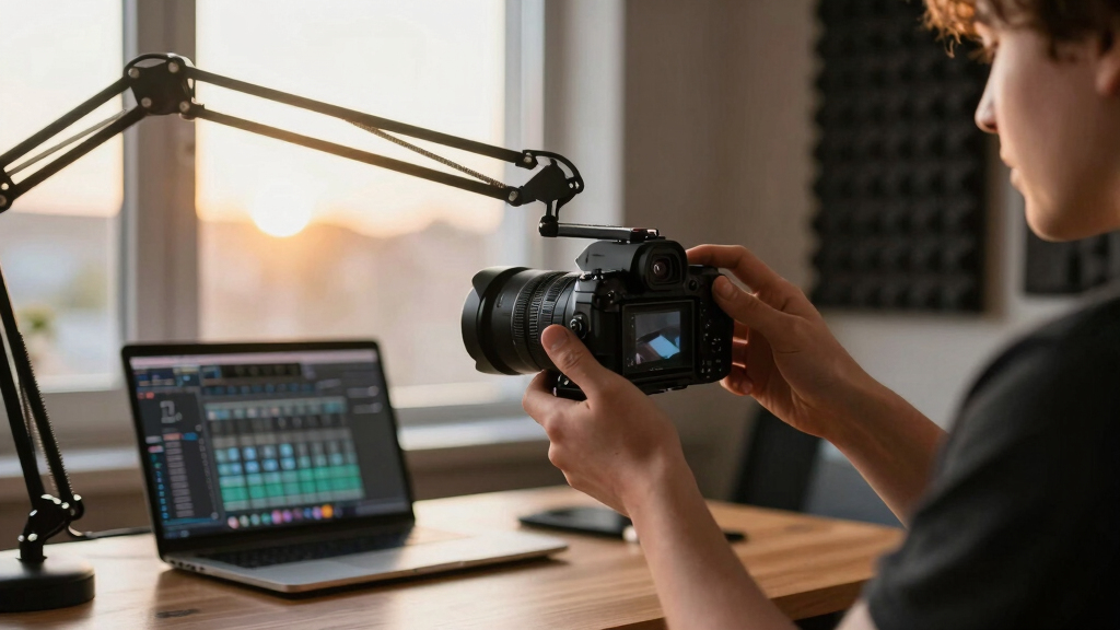 Conference camera for podcast studio