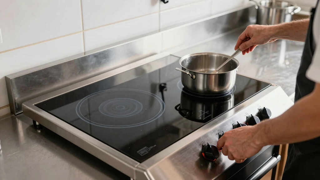 best double induction cooktop 3500W commercial