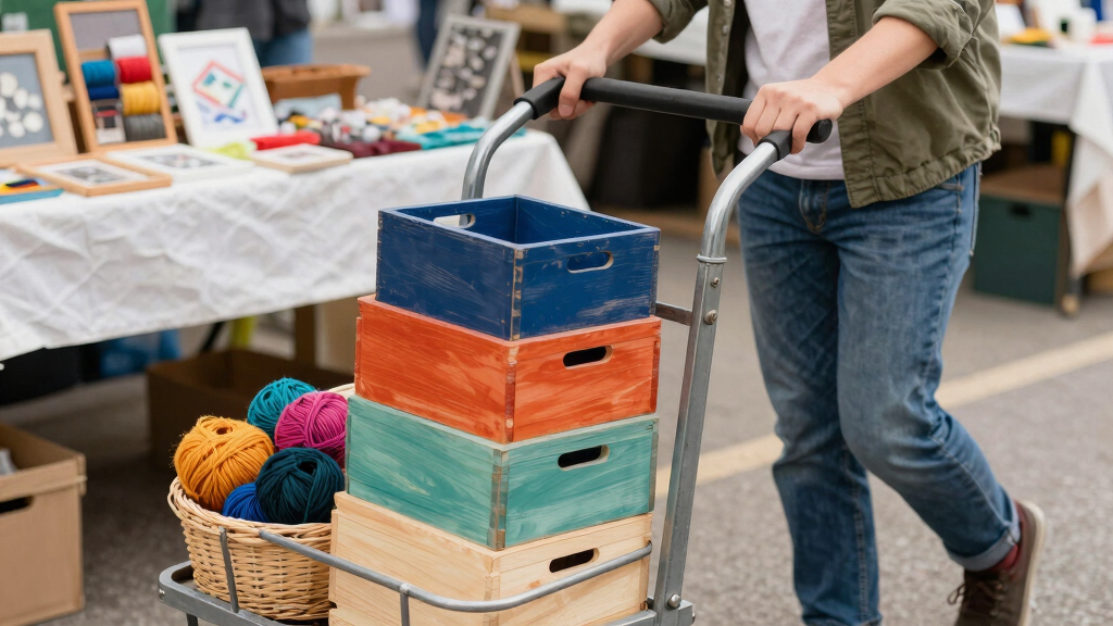best stair climbing cart for market setup