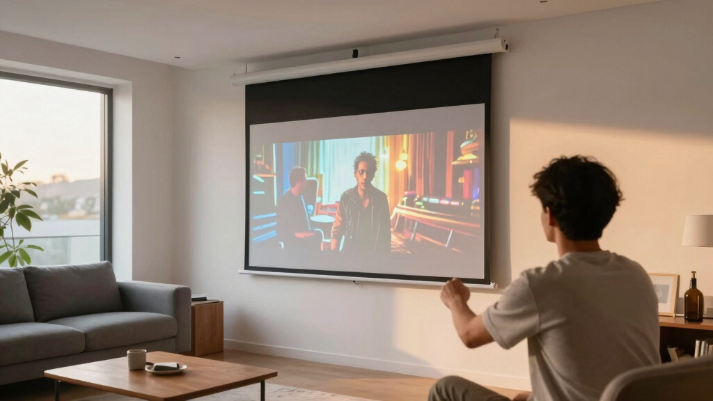 best motorized projector screens for living rooms