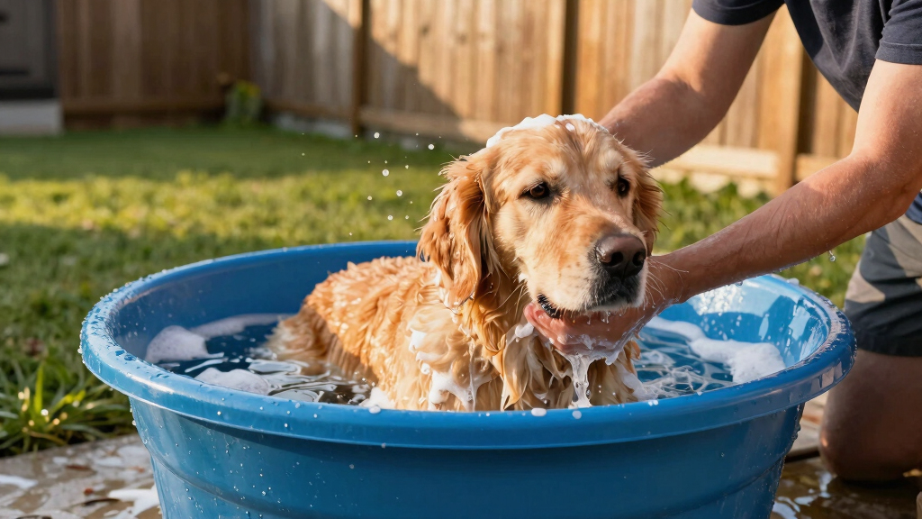 best portable dog bathing tub for large dogs