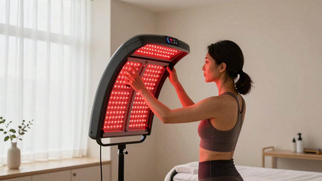 best red light therapy stand panel with timer