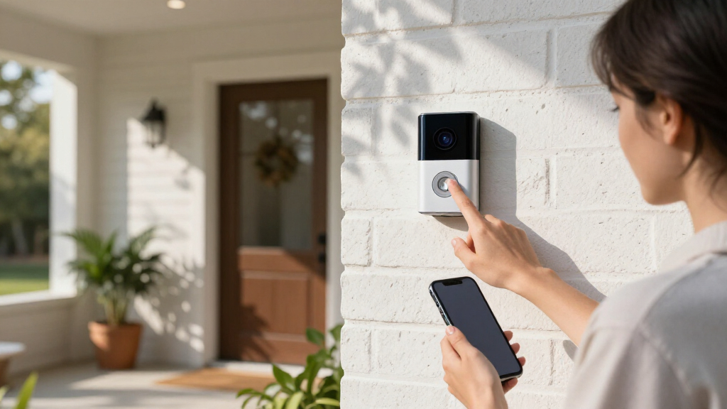 dual camera video doorbell for packages and faces