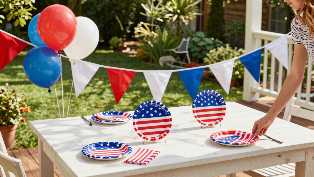 patriotic outdoor party supplies