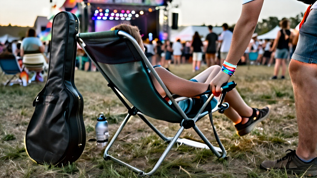 reclining camp chair for all day concerts