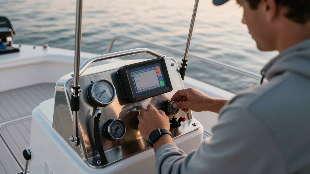 marine holding tank monitor system