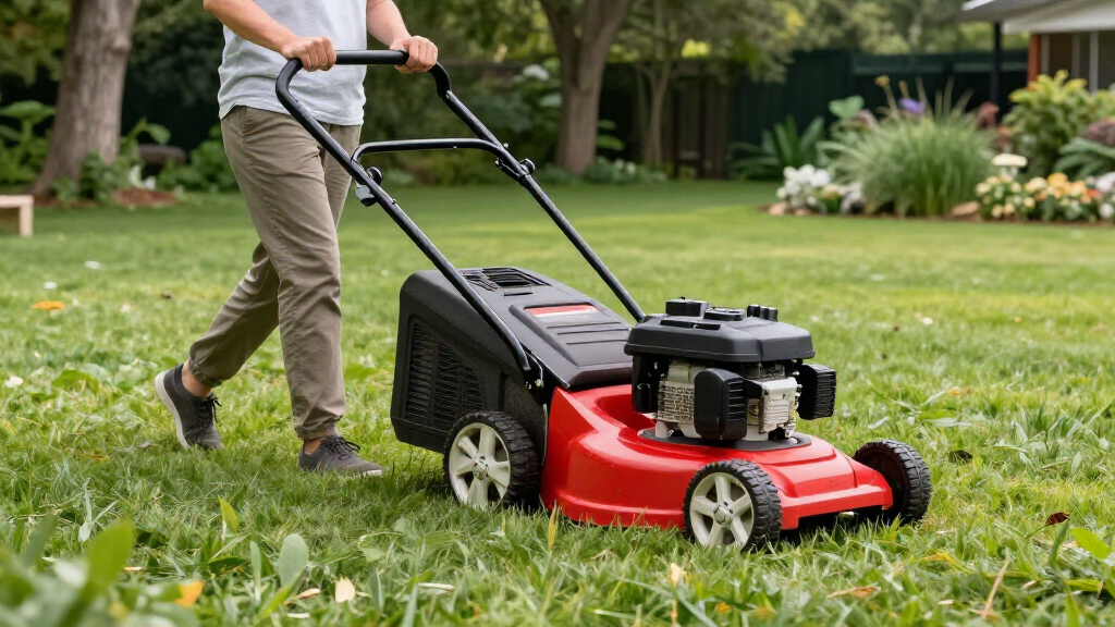 gas lawn mower for large yards