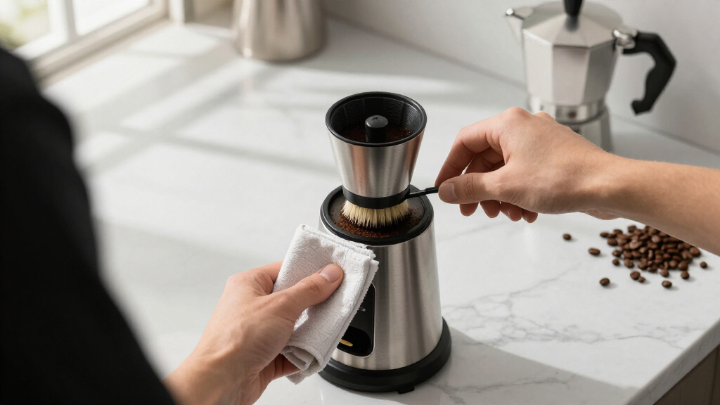 best flat burr espresso grinder with easy cleaning access
