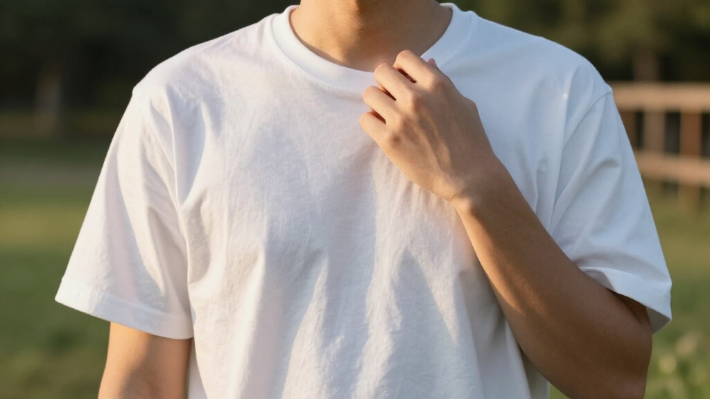 white tee