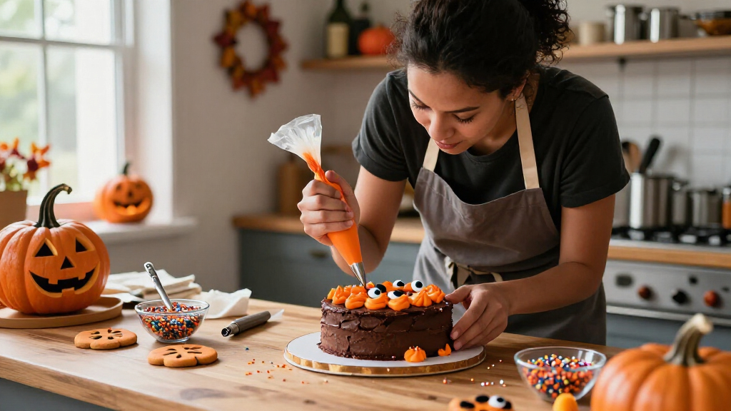 Halloween cake decorating supplies
