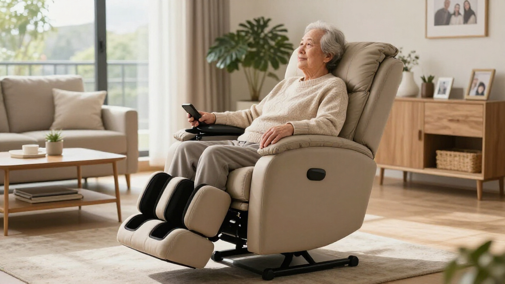 dual motor power lift recliner chair with massage and heat for elderly people