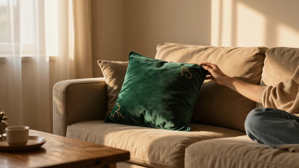 luxury velvet accent pillows