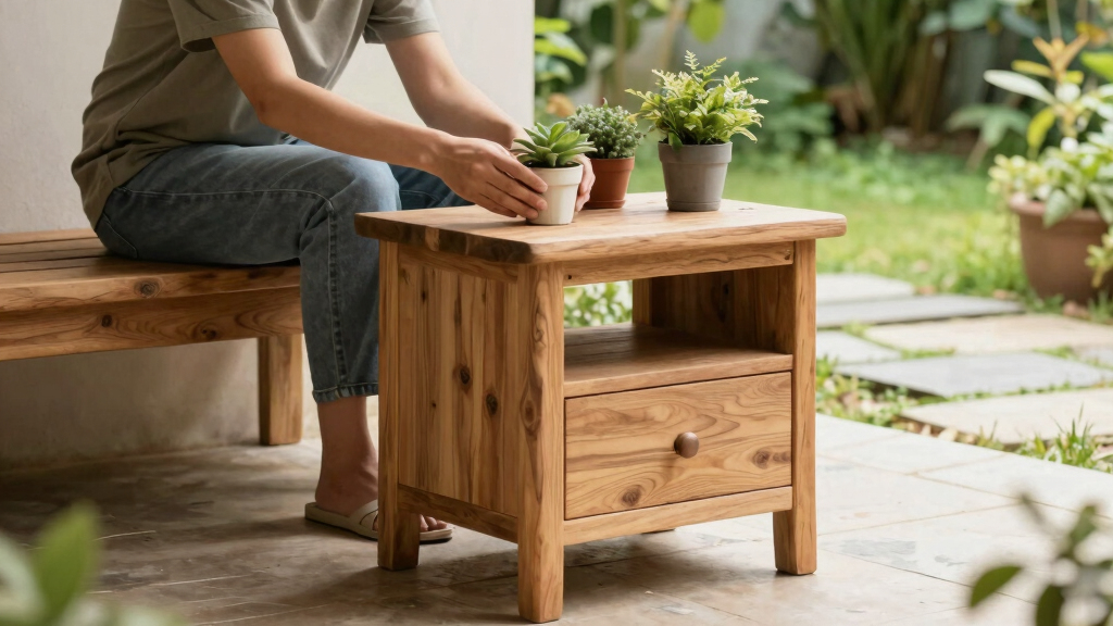 best solid oak nightstand set