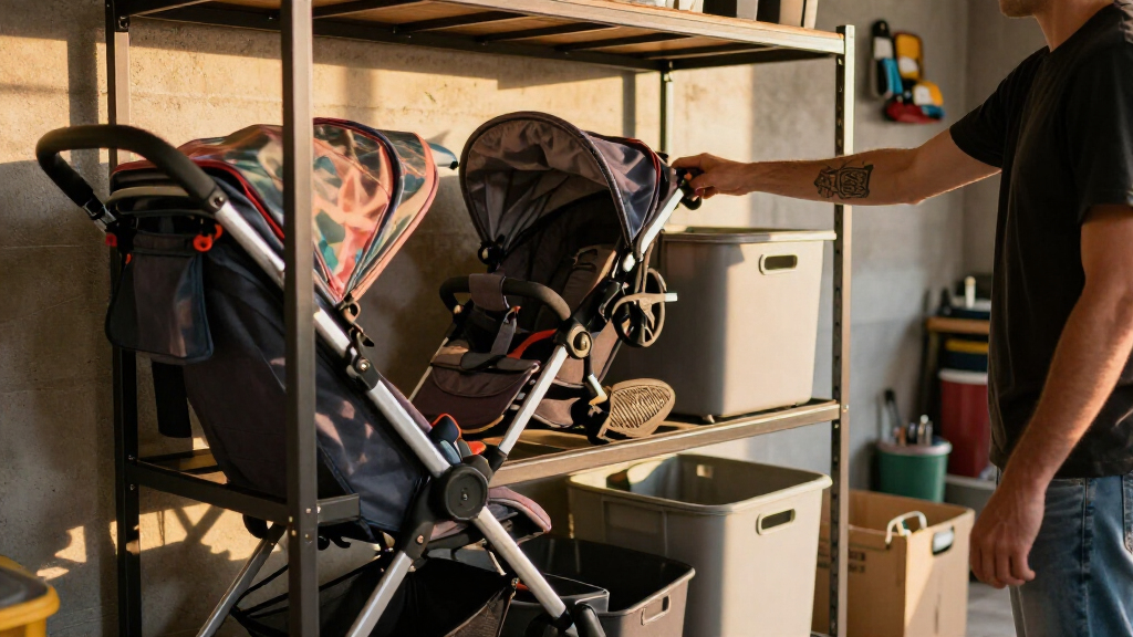garage storage rack for strollers