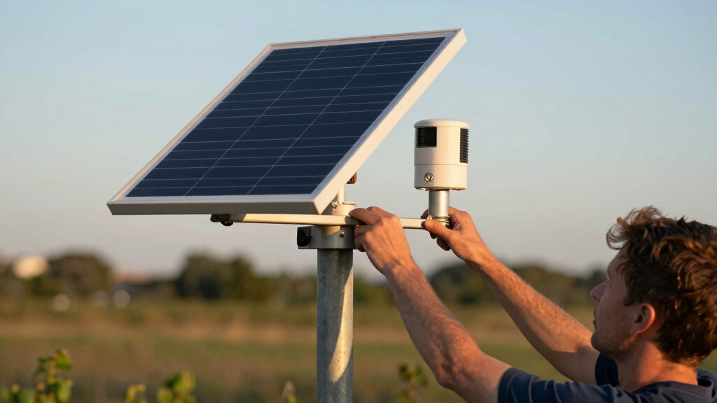 solar-powered weather stations