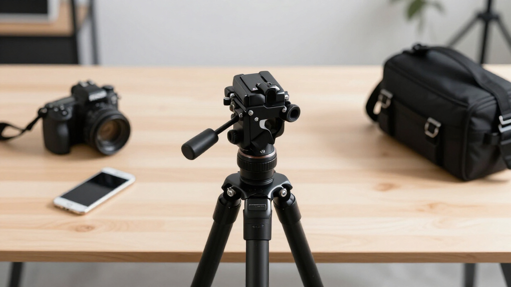 professional video tripod fluid head