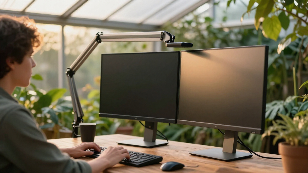 monitor arm premium dual