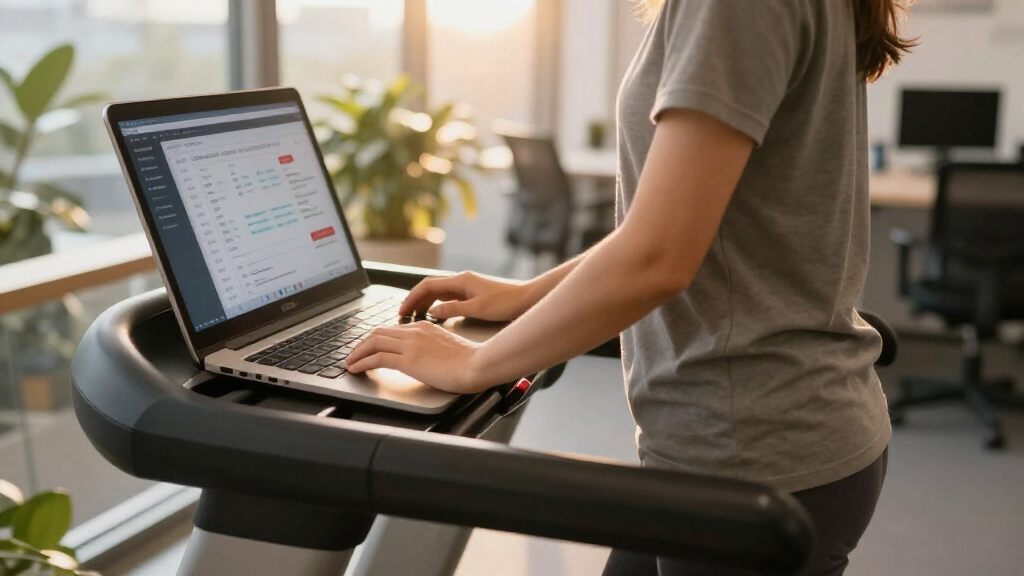 treadmill desk for productivity walking