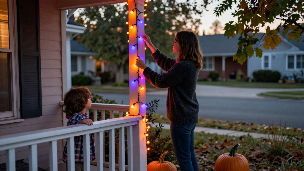 smart Halloween string lights