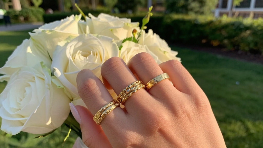 best chunky gold wedding bands