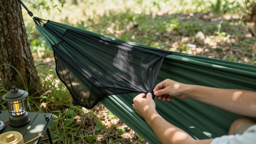 camping hammocks with mosquito net