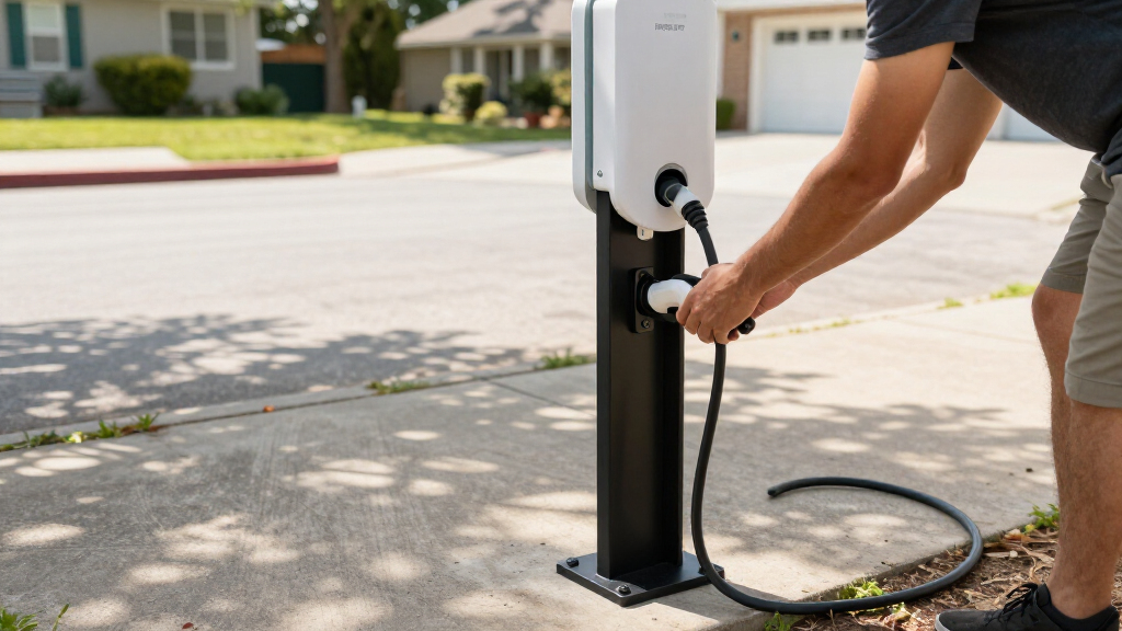 adjustable stand for ev charging