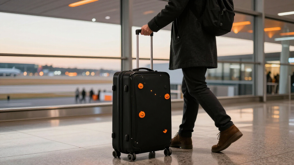Halloween carry-on luggage sets