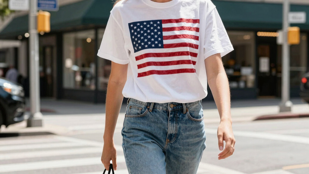 patriotic American flag apparel