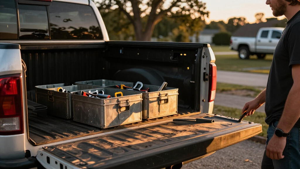 truck bed tool storage boxes