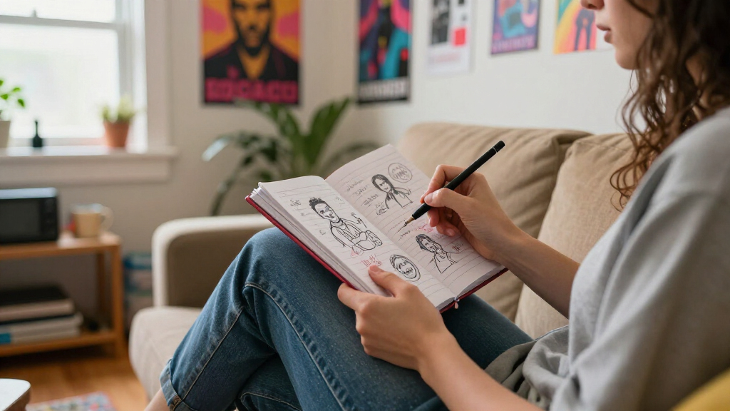 pop culture themed notebooks
