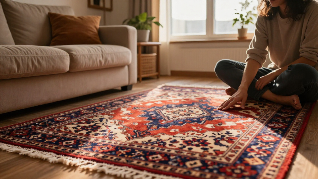 isfahan hand knotted rug 8x10